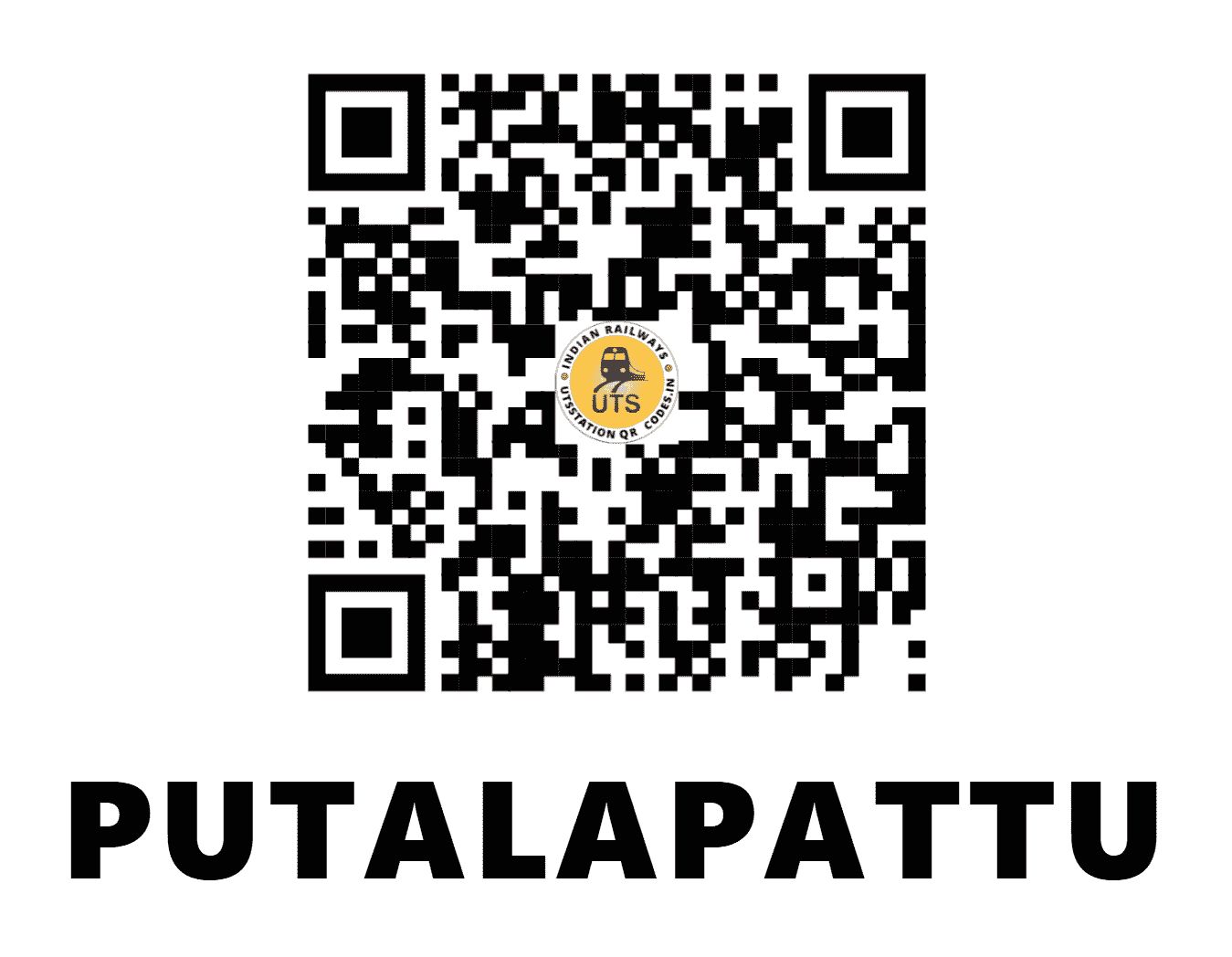 UTS QR Code for PUTALAPATTU - PTT - SC (ANDHRA PRADESH)